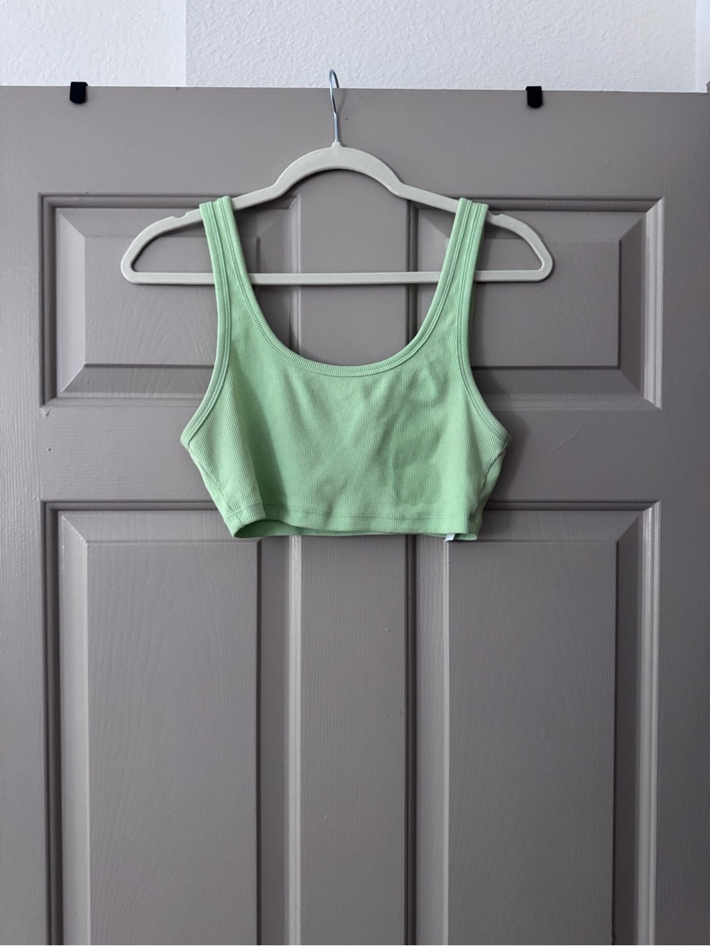 Mint Green Crop Tank Top